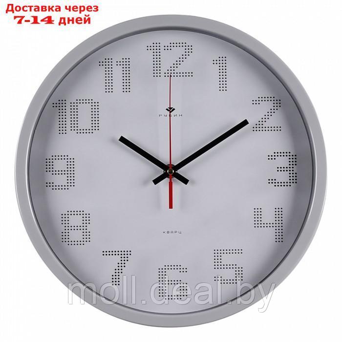 Часы настенные интерьерные "Классика", круглые d-30 см, бесшумные, серые - фото 3 - id-p226885053