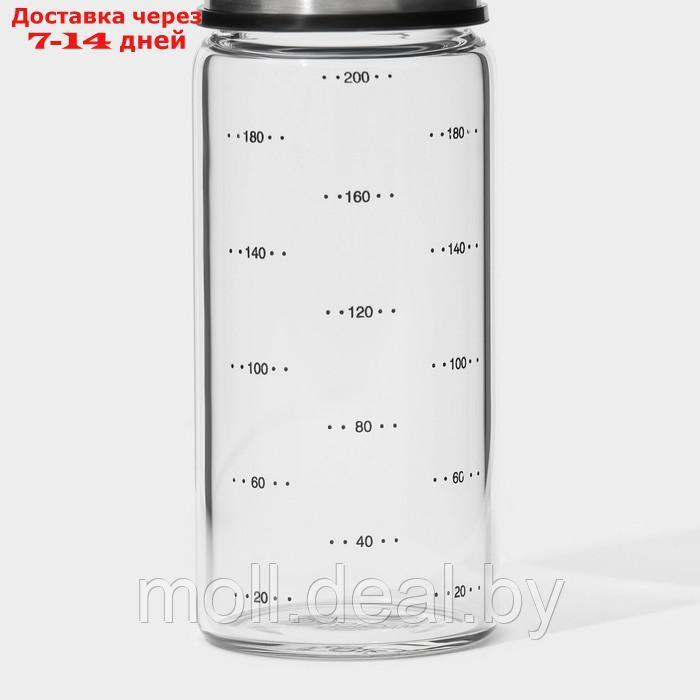 Диспенсер стеклянный для масла с мерной шкалой Magistro "Мист", 200 мл, 5,5×17,5 см - фото 6 - id-p227076196