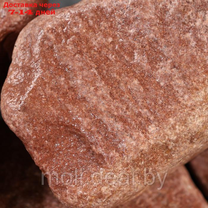 Камень для бани "Малиновый кварцит" галтованный 20кг - фото 2 - id-p226889893