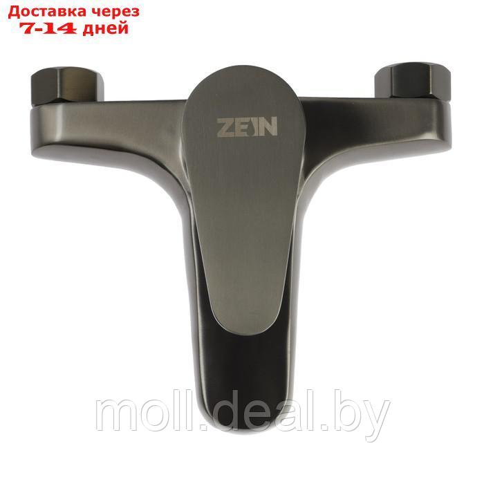 Смеситель для ванны ZEIN Z3836, однорычажный, душевой набор, графит - фото 2 - id-p226889895