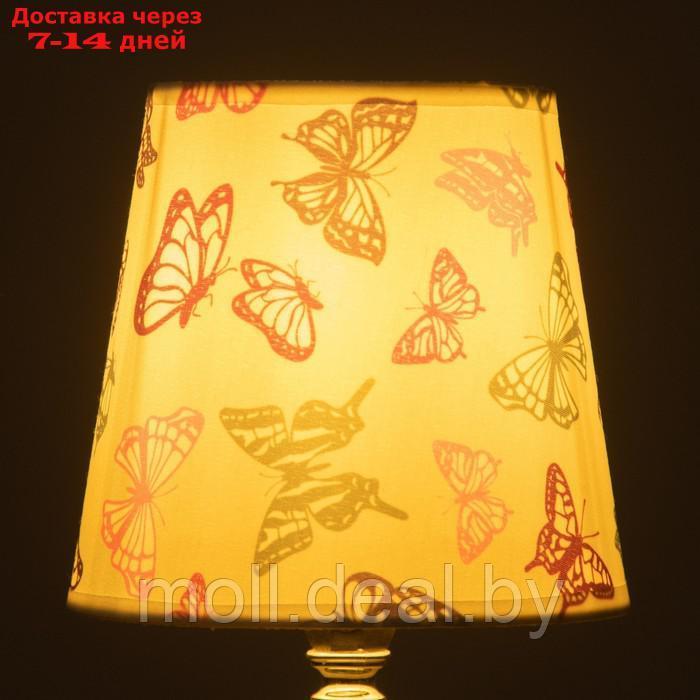 Абажур универсальный "Бабочки" Е14 14х14х13см - фото 6 - id-p227087137