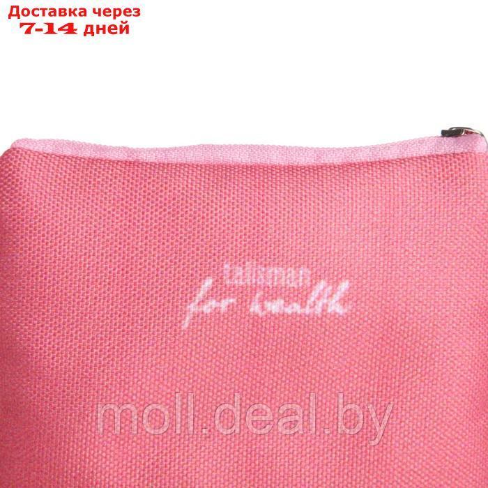 Кошелек детский текстильный "Котик", 11х9х0,5 см, цвет розовый - фото 6 - id-p227092119