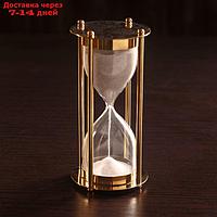 Песочные часы "Медеия" латунь, стекло (5 мин) 7,5х7,5х15 см