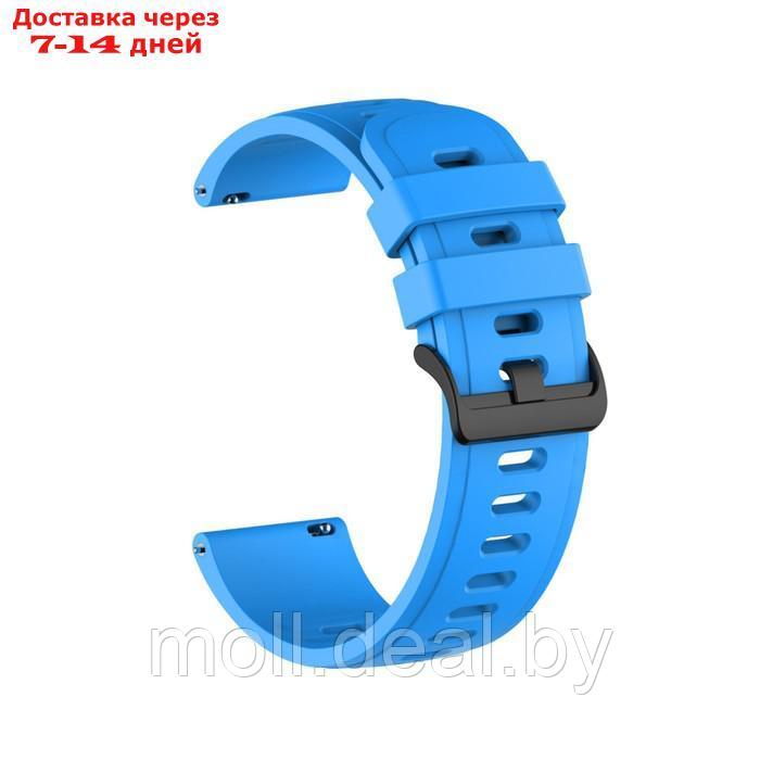 Ремешок для часов, 22 мм, силикон, синий - фото 1 - id-p227093170
