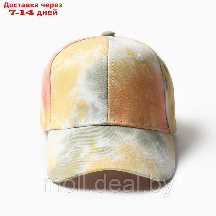 Кепка женская MINAKU "Tie-dye", цвет оранжевый, р-р 54-56 - фото 2 - id-p226886937