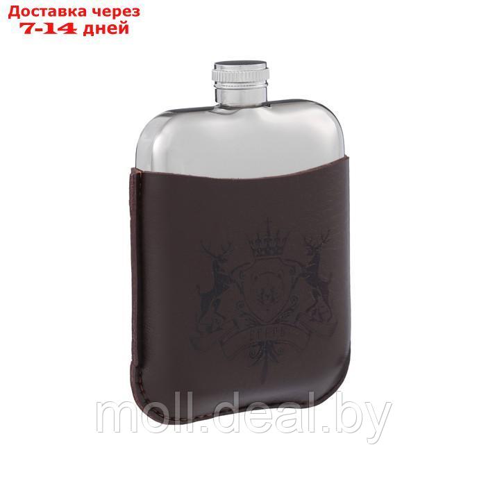 Фляжка для алкоголя и воды из нержавеющей стали, чехол, подарочная, армейская, 180 мл, 6 oz - фото 2 - id-p227076209