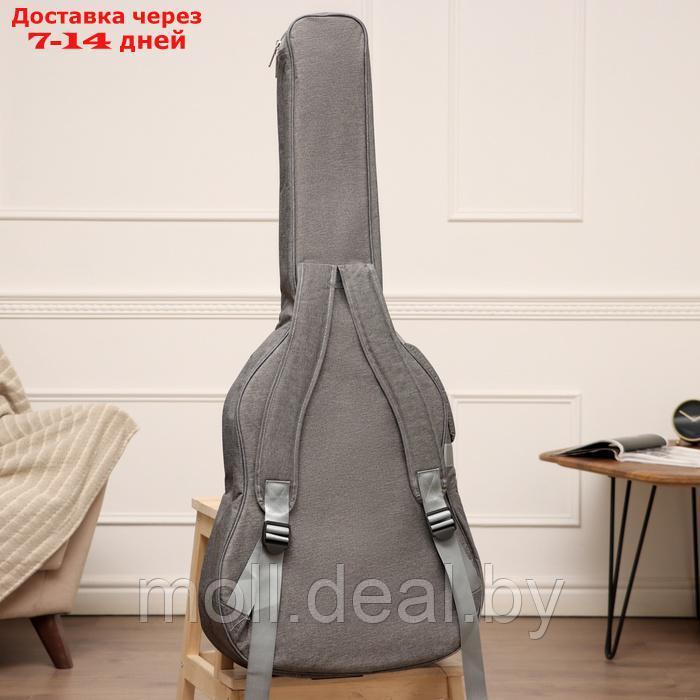 Чехол для гитары Music Life, премиум, серый, 105 х 44 х 14 см - фото 3 - id-p226888913