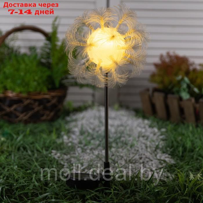 Садовый светильник на солнечной батарее "Клубок", 70 см, 1 LED, свечение тёплое белое