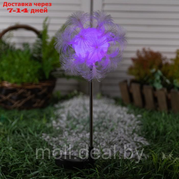Садовый светильник на солнечной батарее "Клубок", 70 см, 1 LED, свечение мульти (RGB) - фото 2 - id-p227078185