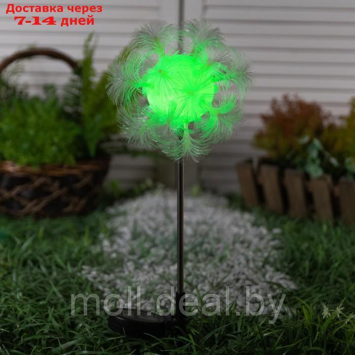Садовый светильник на солнечной батарее "Клубок", 70 см, 1 LED, свечение мульти (RGB) - фото 4 - id-p227078185
