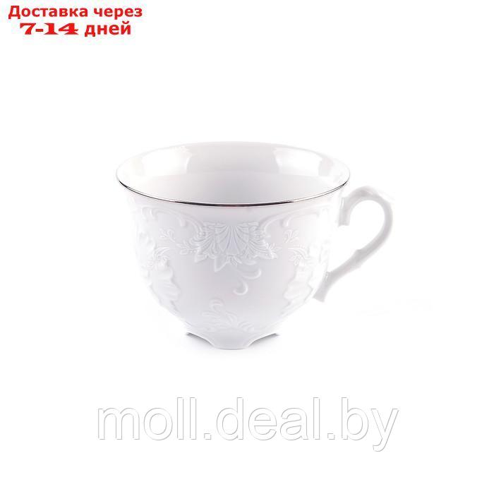 Чашка чайная Cmielow Rococo "Узор платина", 330 мл