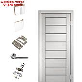 Комплект двери 3D U1 Белый, мателюкс + комплект фурнитуры 600х2000