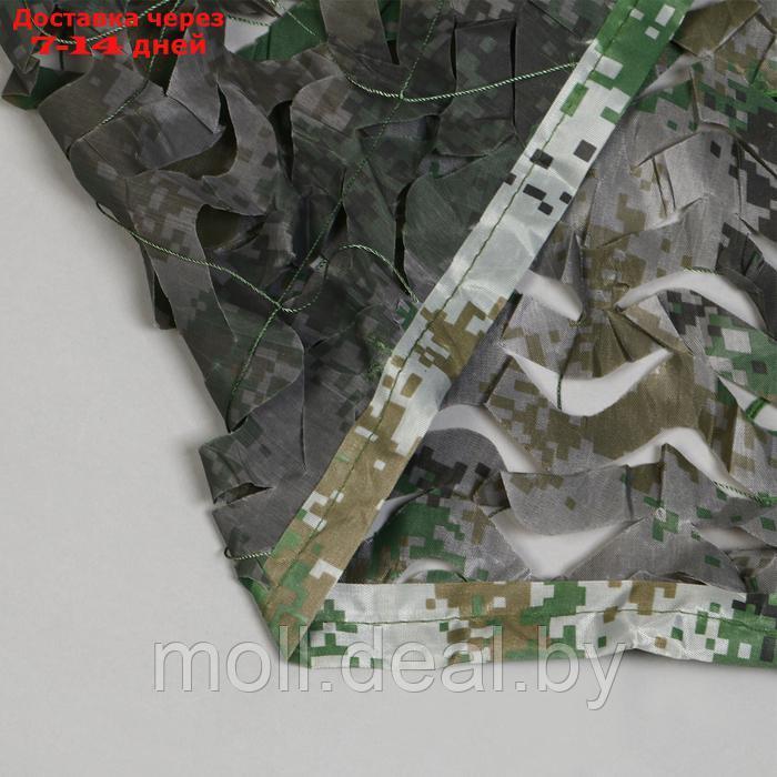 Сетка маскировочная, 5 × 2 м, двухслойная, песочно-зелёная, с люверсами - фото 1 - id-p227075227