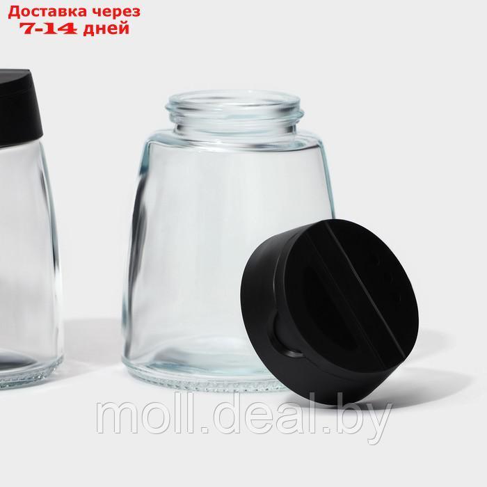 Набор баночек стеклянных для специй с пластмассовой крышкой Доляна "Отто", 140 мл, 6,2×8,4 см - фото 8 - id-p227076220