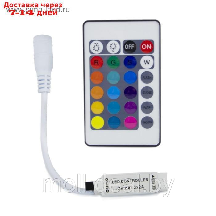 Мини-контроллер Apeyron Electrics для RGB ленты 12 В, 6 А, пульт ДУ - фото 1 - id-p227078198