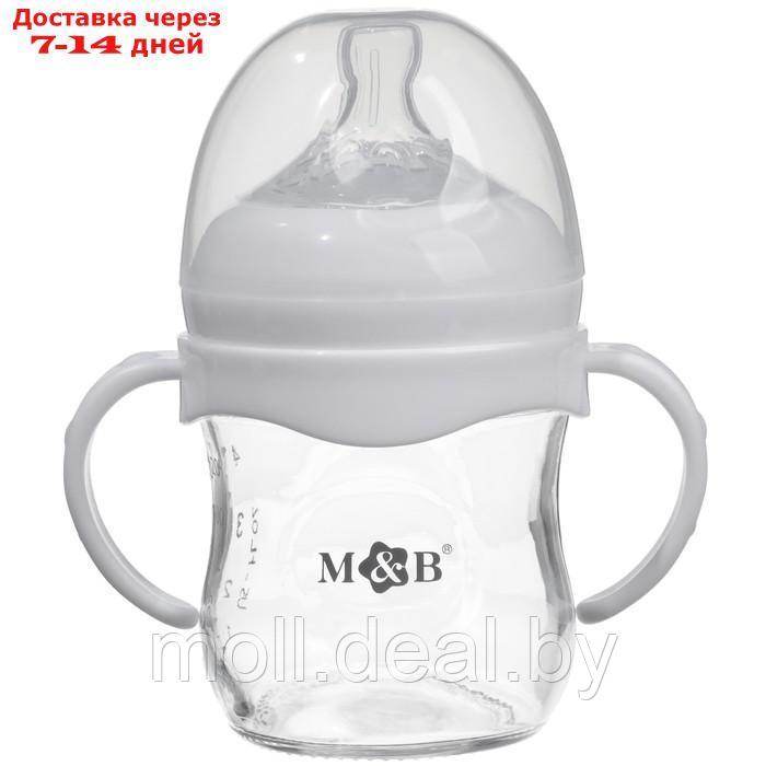 Бутылочка для кормления Ø50 ШГ 120 мл., стекло, цвет белый - фото 1 - id-p227085197