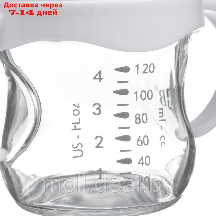 Бутылочка для кормления Ø50 ШГ 120 мл., стекло, цвет белый - фото 5 - id-p227085197