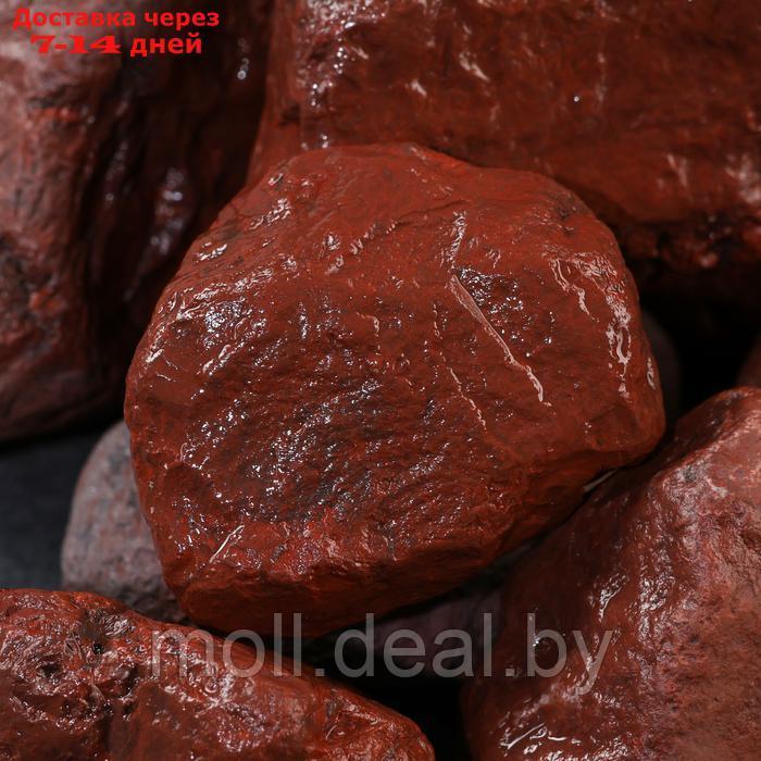Камень для бани "Яшма" сургучная галтованная 20 кг - фото 2 - id-p226889922