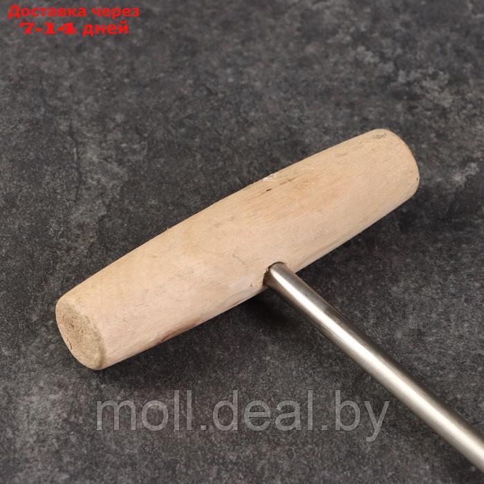 Обвалочный крюк для мяса, 30см, с деревянной ручкой - фото 5 - id-p227075246