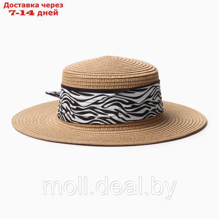 Шляпа женская MINAKU, цв. светло-коричневый, р-р 58 - фото 1 - id-p227091142