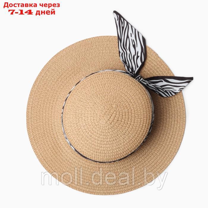 Шляпа женская MINAKU, цв. светло-коричневый, р-р 58 - фото 2 - id-p227091142