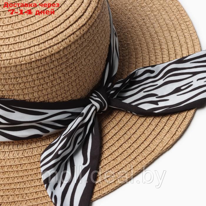 Шляпа женская MINAKU, цв. светло-коричневый, р-р 58 - фото 4 - id-p227091142