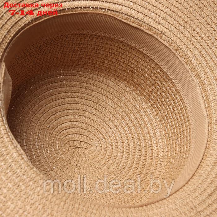 Шляпа женская MINAKU, цв. светло-коричневый, р-р 58 - фото 5 - id-p227091142