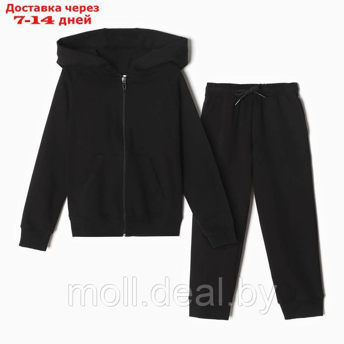 Комплект для мальчика (джемпер, брюки), цвет чёрный, рост 98 см - фото 1 - id-p227086161