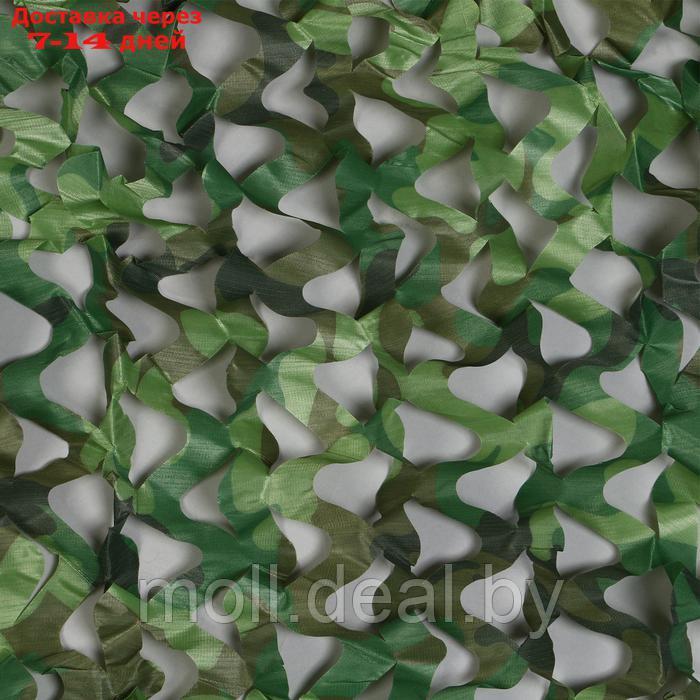 Сетка маскировочная, 4 × 3 м, одинарная, светло-зелёная, коричневая - фото 2 - id-p227075256