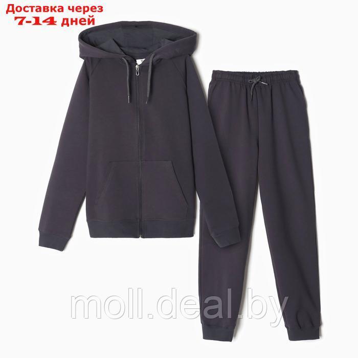 Комплект для мальчика (джемпер, брюки), цвет графит, рост 98 см - фото 1 - id-p227086172
