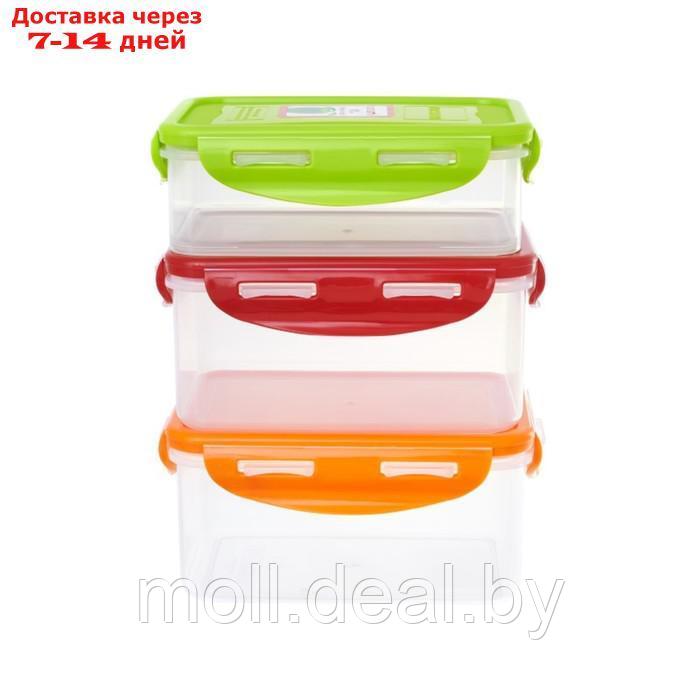 Набор пластиковых контейнеров Oursson, многоцветный - фото 3 - id-p227077243