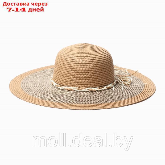 Шляпа женская MINAKU, цв. светло-коричневый, р-р 58 - фото 3 - id-p227091155