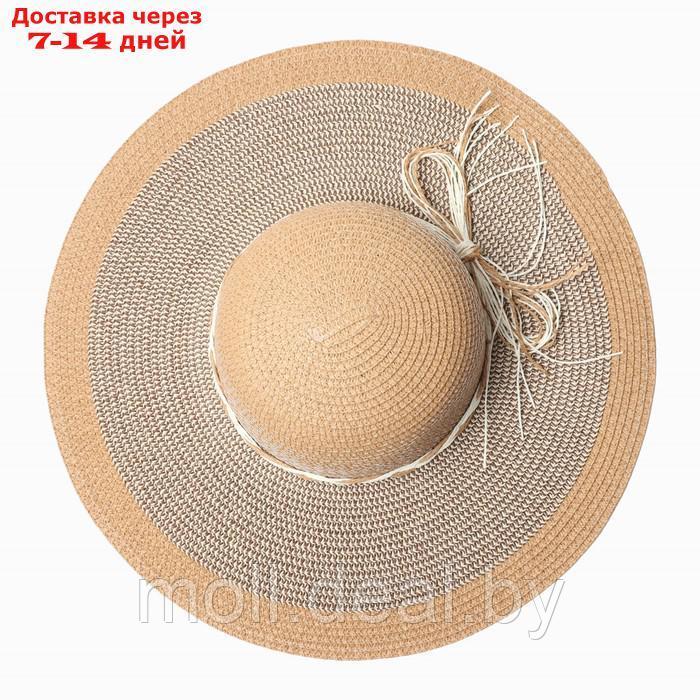 Шляпа женская MINAKU, цв. светло-коричневый, р-р 58 - фото 4 - id-p227091155