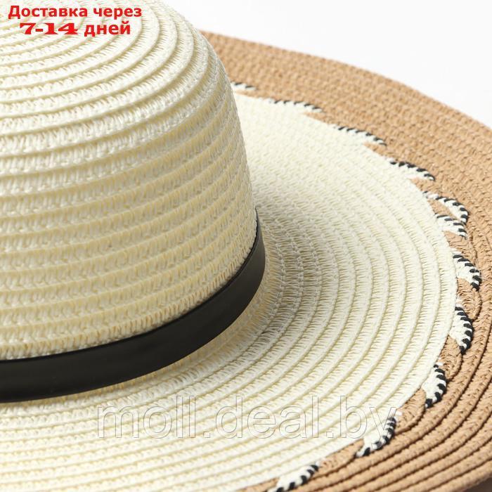 Шляпа женская MINAKU, цв. светло-коричневый, р-р 58 - фото 3 - id-p227091157