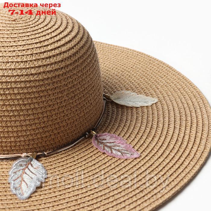 Шляпа женская MINAKU, цв. светло-коричневый, р-р 58 - фото 3 - id-p227091158
