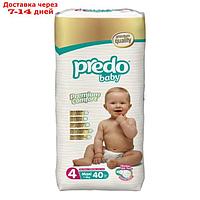 Подгузники Predo Baby Premium Comfort, размер 4, 7-18 кг, 40 шт