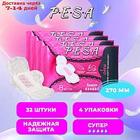 Прокладки гигиенические PESA Super, 8 шт (4 упаковки)