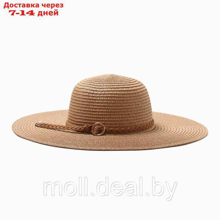 Шляпа женская MINAKU, цв. светло-коричневый, р-р 58 - фото 1 - id-p227091160