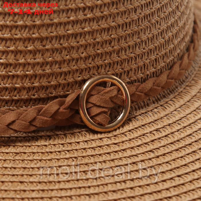 Шляпа женская MINAKU, цв. светло-коричневый, р-р 58 - фото 4 - id-p227091160