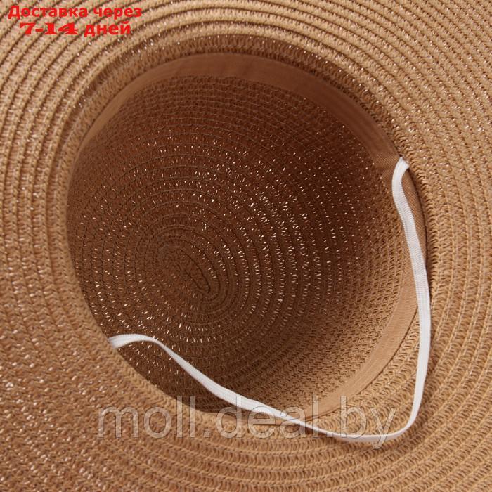 Шляпа женская MINAKU, цв. светло-коричневый, р-р 58 - фото 5 - id-p227091160