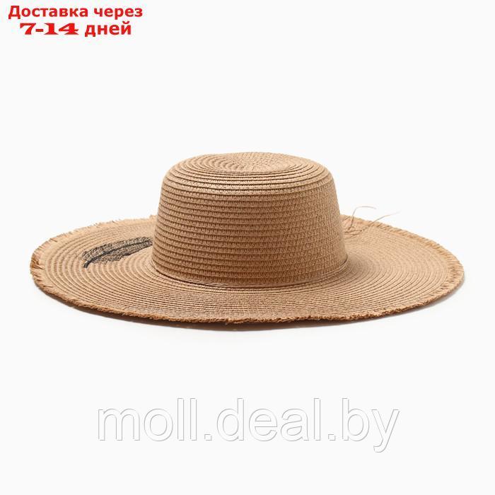 Шляпа женская MINAKU, цвет светло-коричневый, р-р 58 - фото 1 - id-p227091161