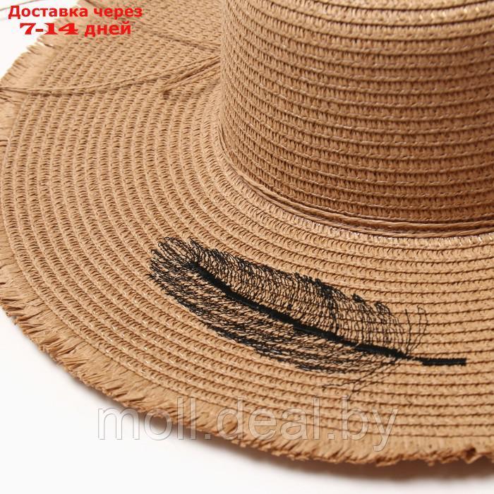 Шляпа женская MINAKU, цвет светло-коричневый, р-р 58 - фото 4 - id-p227091161