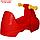 Горшок детский в форме игрушки "Машинка" Lapsi 420х285х265мм, цвет красный, фото 4