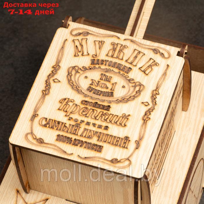 Подарочная коробка "Танк", 24,5 х 12 х 15,5 см, самосборная - фото 4 - id-p227092195