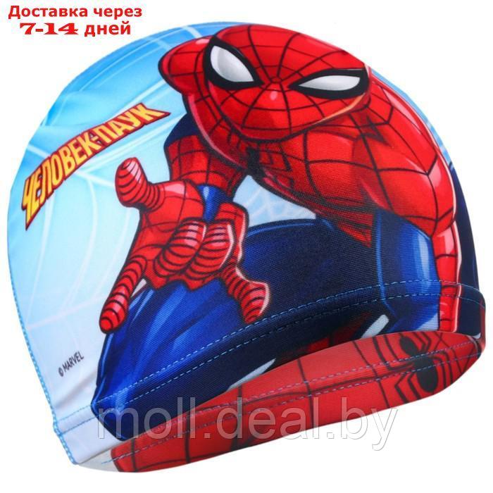 Шапочка для плавания "Человек-паук", обхват головы 46-50 см. - фото 1 - id-p227087215