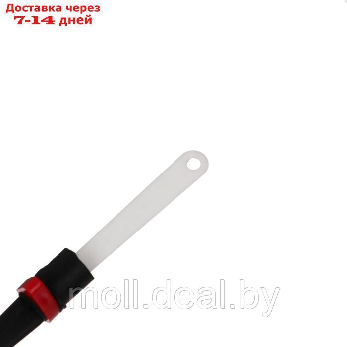 Удочка зимняя балалайка со сторожком, диаметр катушки 4 см, цвет черный красный, HFB-37 - фото 8 - id-p227089188