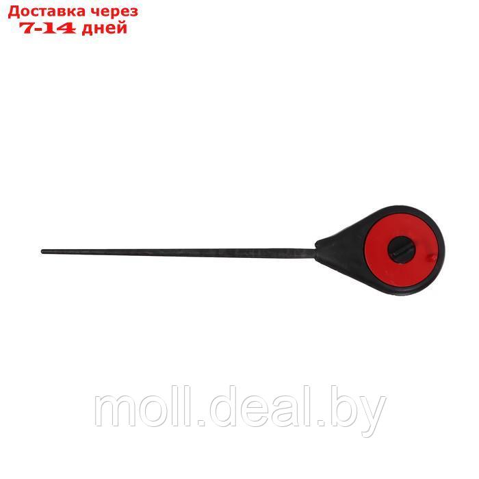 Удочка зимняя балалайка, диаметр катушки 4.5 см, цвет черный красный, HFB-18 - фото 1 - id-p227089189