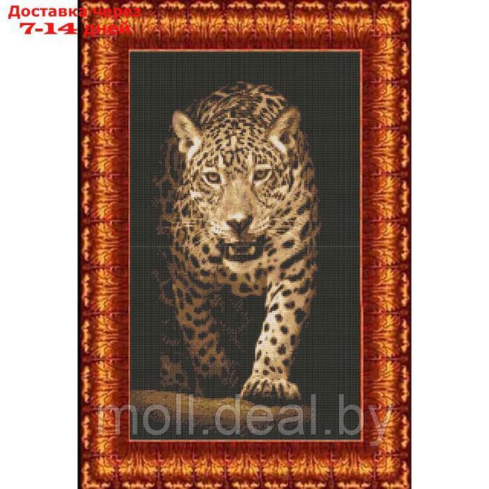 Набор счетным крестом "Хищники-леопард"
