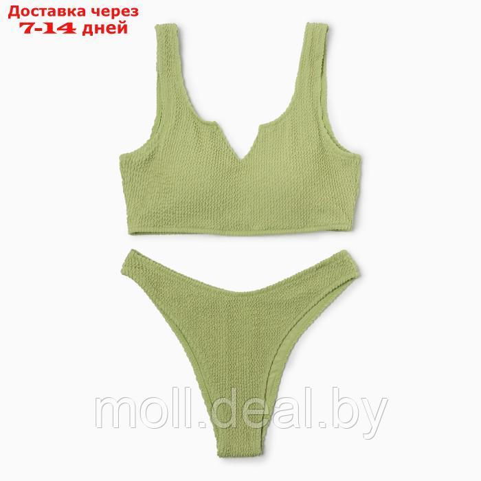 Купальник женский раздельный MINAKU цвет зеленый, размер 44 - фото 4 - id-p226890923