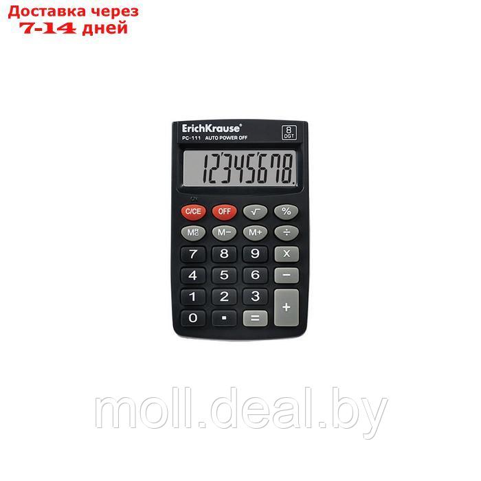 Калькулятор карманный 8-разрядов ErichKrause® PC-111 (в коробке по 1 шт.) - фото 2 - id-p227093246